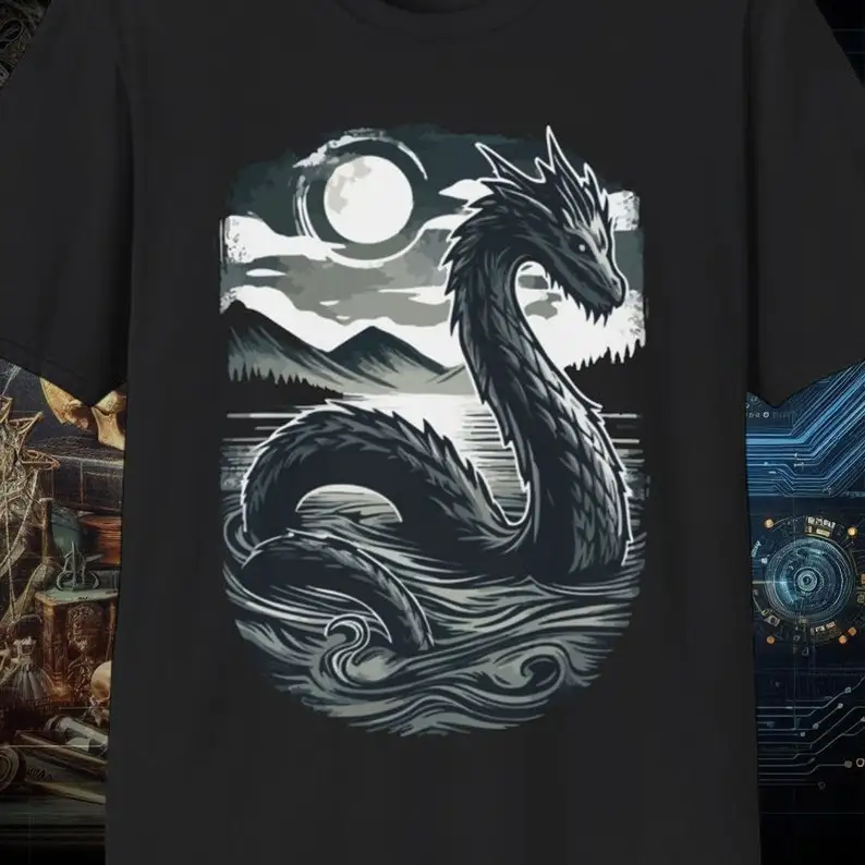 Abyssal Serpentblack goth shirthorror tshirtbella canvas 6004gildan 64000