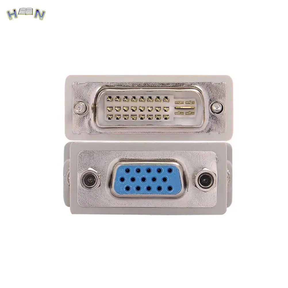 1pc DVI D Male To VGA Female Socket Adapter Converter VGA To DVI/24+1 Pin Male Female Adapter Converter
