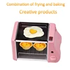 Cute mini oven fried baking two in one breakfast machine multi-function bread roaster 1-15min timing roasting machine 220W 220V 4
