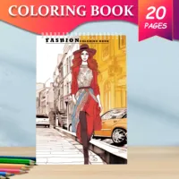Female Fashion Colouring Book Adult Picture Book Make Designs Of One's Own 1