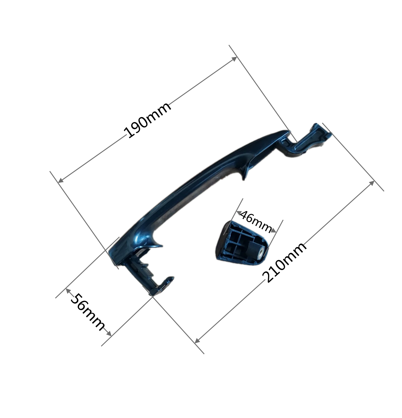 ISANCE 4pc Black Door Handle Set For 2004-2010 Toyota Sienna - Front & Rear