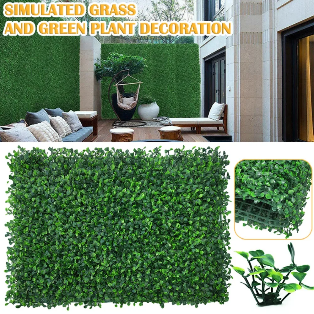 

Simulation Milan Lawn Plant Wall Artificial Plant Wall Green Space Hedge Grass Fence Privacy Leaf Panel Home Decoration