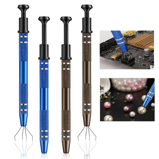 Extracteur de puces IC à 4 griffes, outil de démontage de pièces de précision, extracteur de ramassage pour outil de réparation d'écrous de composants électroniques 1