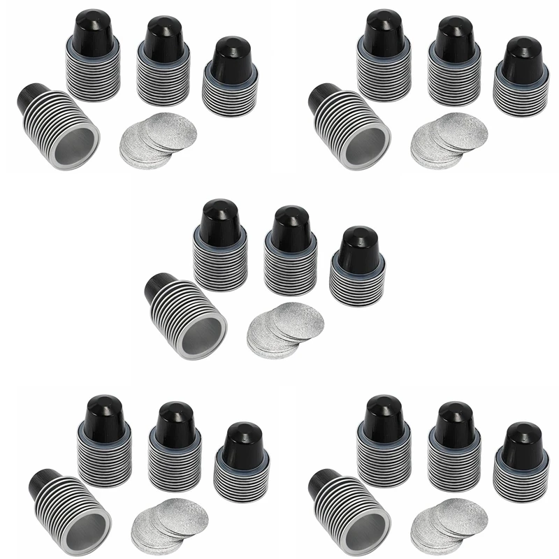 B82B-250Sets Refillable Coffee Capsules Cup Disposable Coffee Capsules Packaging Cafe Supplies For Nespresso Black
