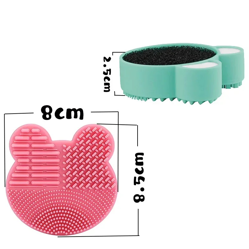 Description Picture 4 of itemMultifunction Makeup Brush Cleaner Beauty Powder Remover Makeup Brush Dry And Wet Cleaning Silicone Sponge Tool