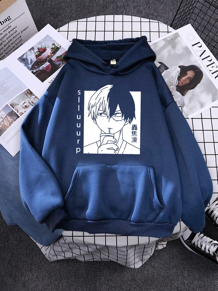 

Tokyo Ghoul Kaneki Ken Drink Milk Tea Women Hoody Simple Loose Streetwear Casual Hooded Sweatshirt Street Soft Female Pullover