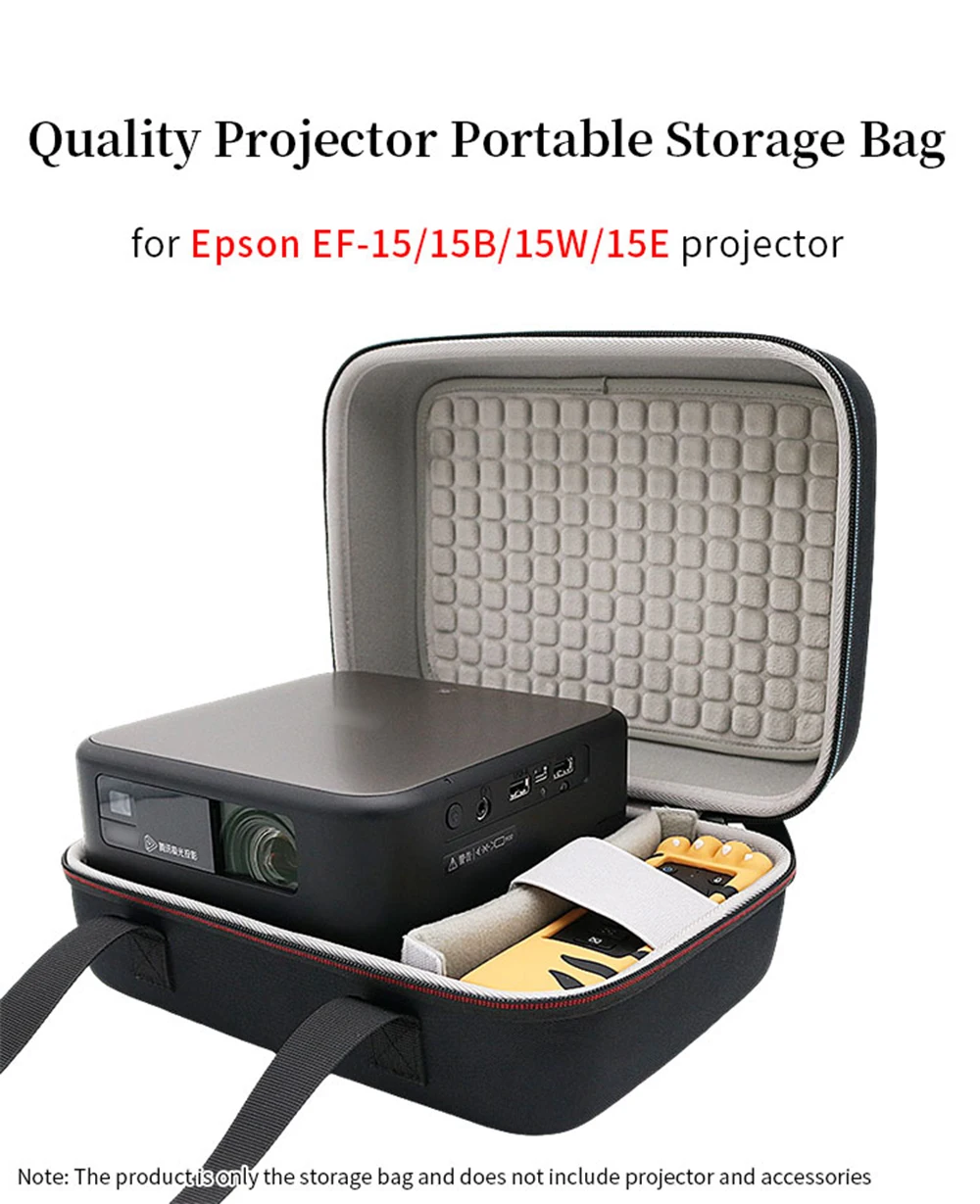 Hard EVA Projector Storage Bag for Epson EF-15 15B 15W 15E Projector Protect Box Accessories Portable Travel Carrying Case