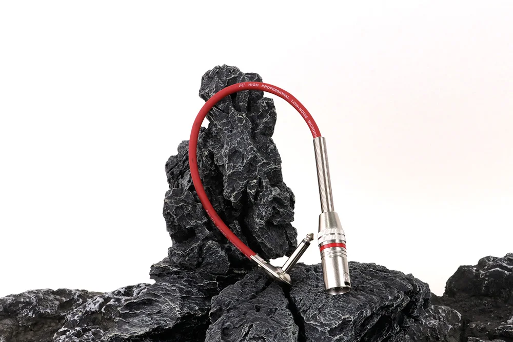 Rechtwinklig 6,35 Zoll ts bis 3-poliges xlr-Gitarren kabel, mm ts mono rechtwinklig zum xlr-Stecker-Audio kabel für Amp-Mikrofon mischer – Detail 10