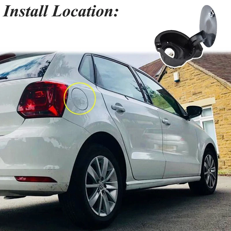 Für VW Polo 2011–2019, Kraftstofftank, Türdeckel, Klappenkappe, unprimiert, 6R 0809857 – Detail 8