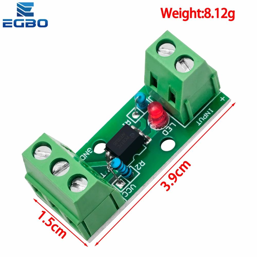 Opto Coupler Module 1~20PCS 1 Channel Way PC817 3V-5V 12V 24V Photoelectric Isolator Rail Holder PLC Drive Motor Board