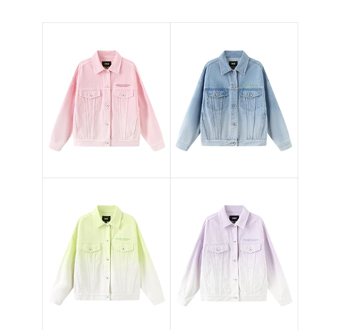 Denim Jacket Women Gradual Loose Temperament Spring New Embroidered Jacket Trend