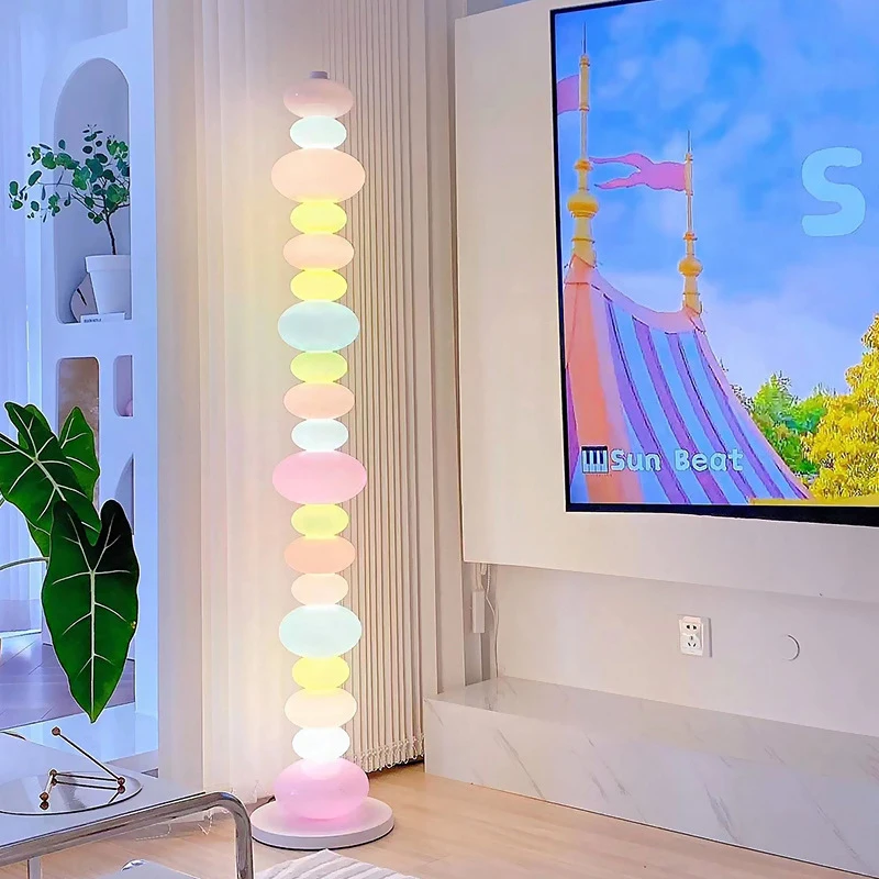 

Cute Led Light Stand Creative Colorful Stone Interior Decorative Floor Lamp for Home Girls Bedroom Lamps Floor Modern
