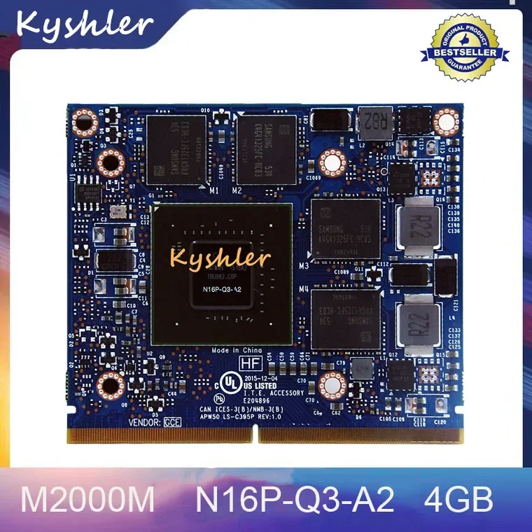 Carte Graphique Dell Precision NVIDIA Quadro M2000M – 4Go DDR5, Ouverte Mais Neuve