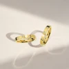 14K Golden Couples Ring Simple Real AU585 Gold Finger Rings GRA Certified Moissanite Wedding Band Engagement Fine Jewelry 3