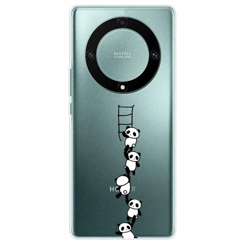 Transparent Cute Soft Silicone TPU Phone Case for Honor Magic 6 Lite 5G - Clear Protective Cover