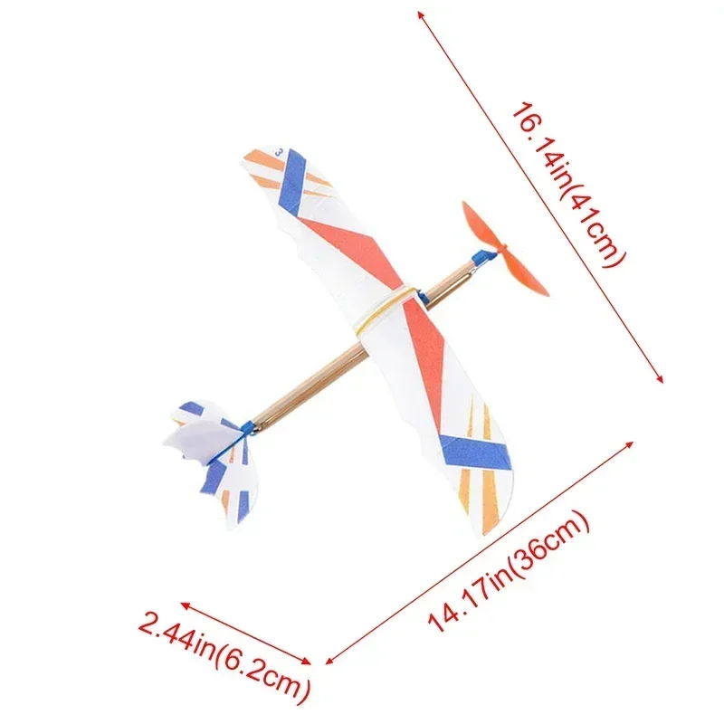 DIY Kids Toys Rubber Band Powered Aircraft Model Kits Toys for Children Foam Plastic Assembly Planes Model Science Toy Gifts building block toys magnetic toys assemble robots toys