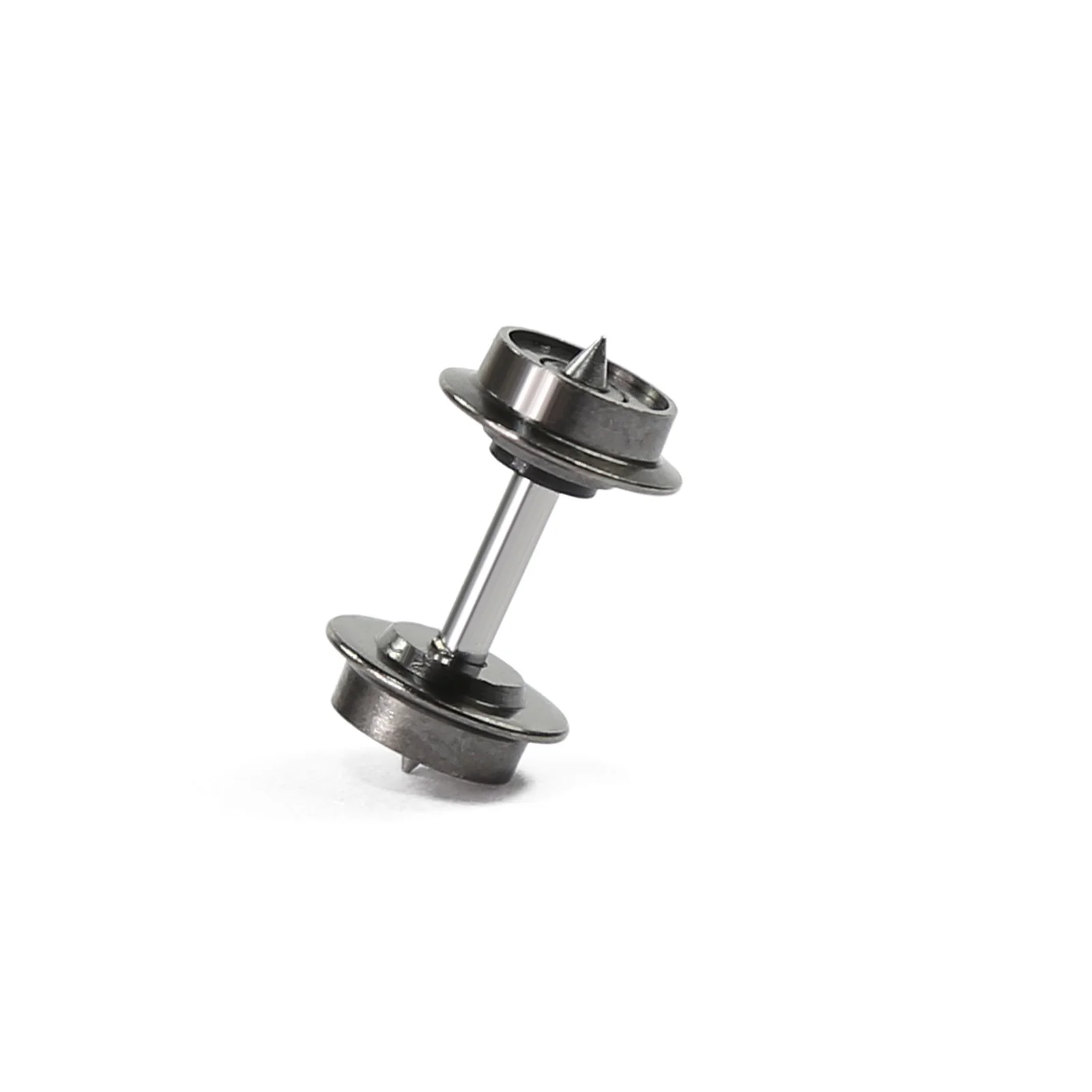 Ruote Evemodel 12 Pz/24 Pz Scala N 33 "Ruote In Metallo Dc Asse In Metallo Per Trenini Trix Hp07150