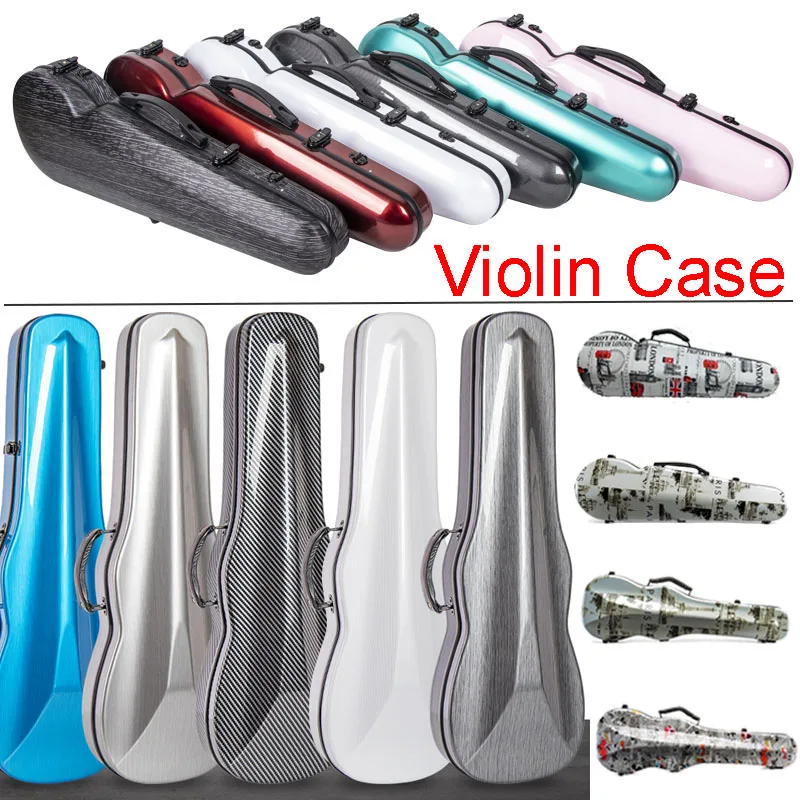 Fastshipping 4/4 3/4 1/2 1/4 Violin Carbon Fiber Triangle Box Triangle