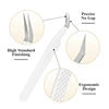 SENSE LASHES Anti-slip Eyelash Extension Tweezers Stainless Steel Fiber Tip pinzas extensiones de pestañas Makeup Tools 2