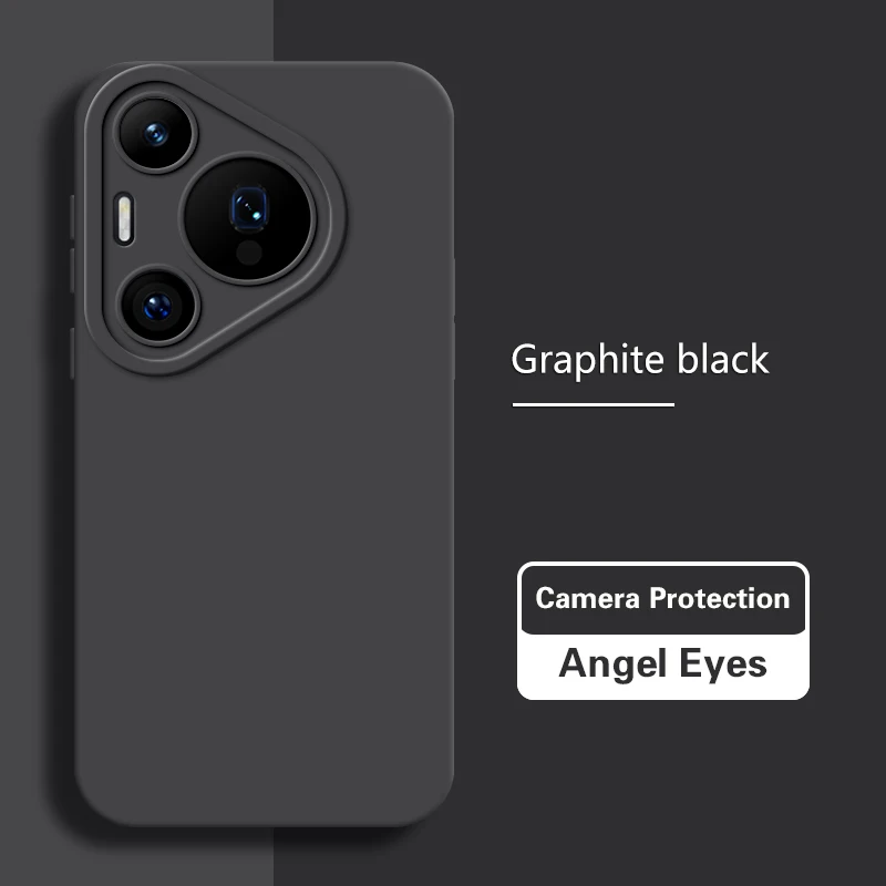 Sleek Soft Matte Silicone Case with Lens Protection – Square Design Back Cover