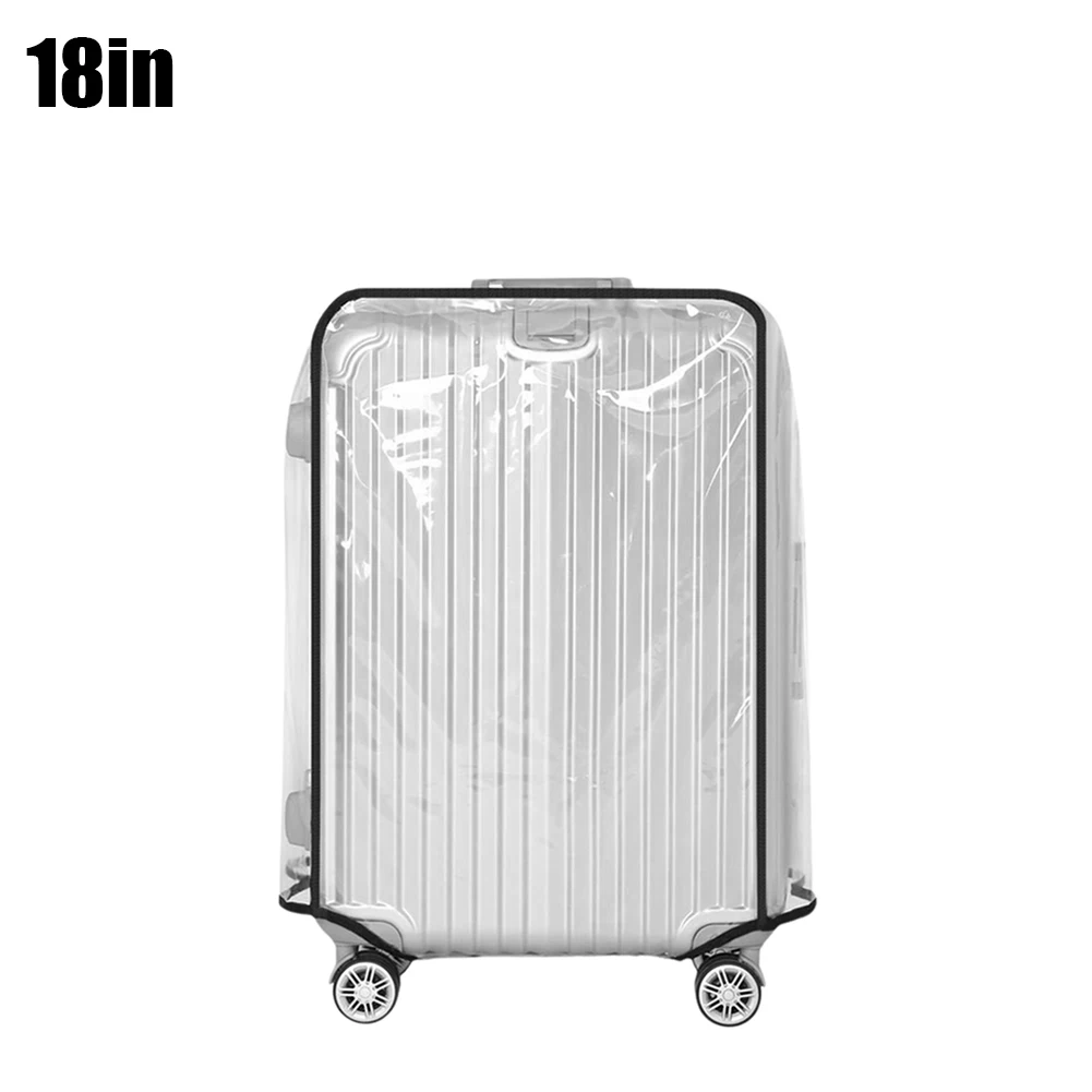 18-30inch Luggage Cover PVC Travel Waterproof Suitcase Protector Scratch-resistant For Wheeled Suitcase