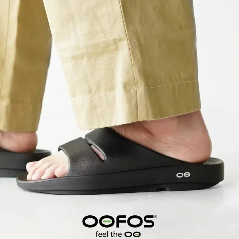 Sports Slippers OOFOS Slippers Men Women Flip Flops Beach Sandals Bathroom Non-Slip Slides Indoor House Shoes