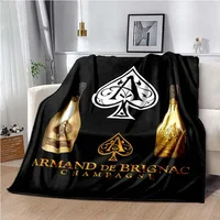 Armand De Brignac Champagne Blanket,black A,Lightweight Warm Insulation Sofa Bed Office Car Knee Pads Blankets,Decke 1