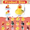 12/24/48 Pcs Christmas Rubber Ducks in Bulk Toys Holiday Rubber Ducks for Jeep Ducking, Xmas Party Favors Decorations 2