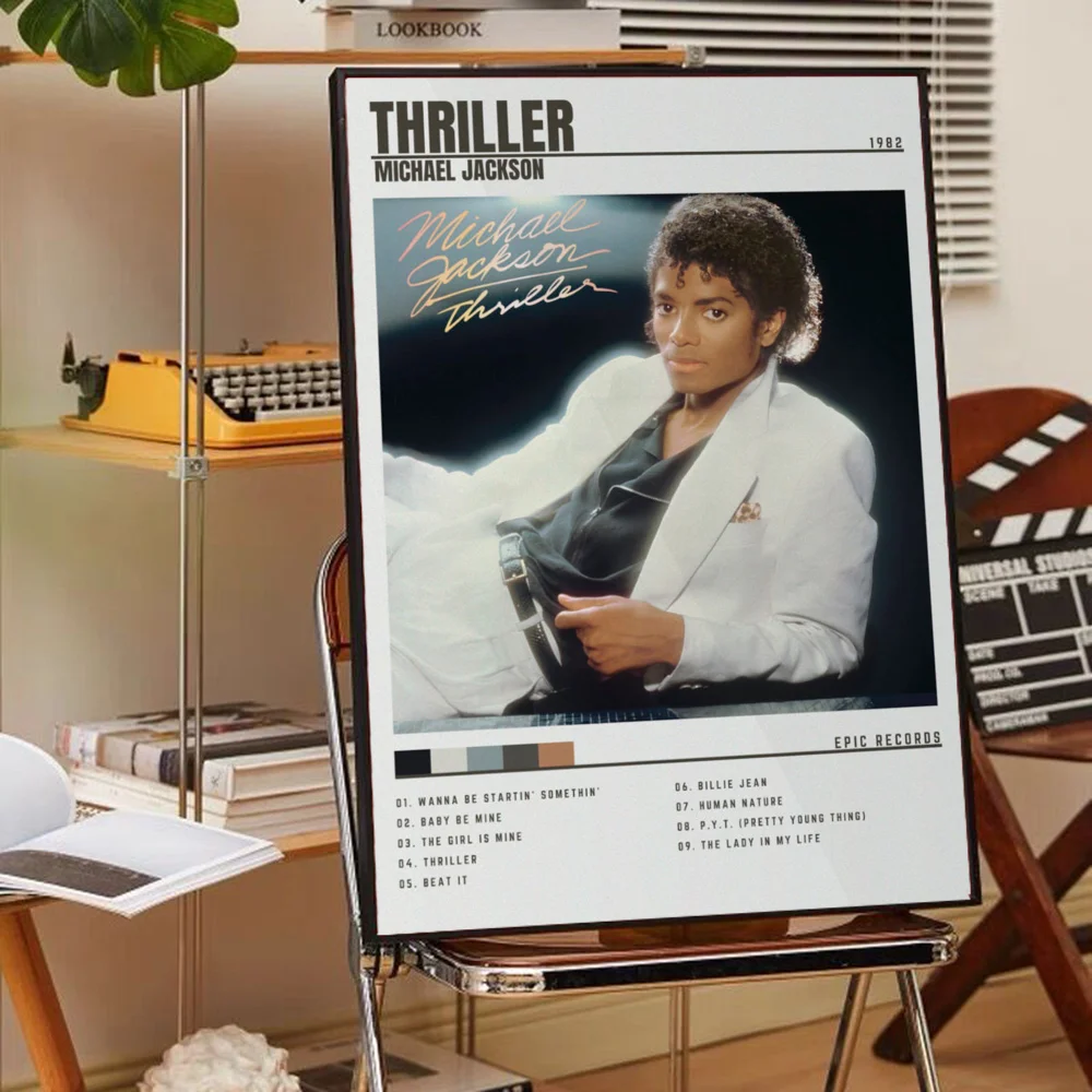Michael Jackson Movie Sticky Posters Vintage Room Home Bar Cafe Decor Room Wall Decor vintage posters poster prints movie poster