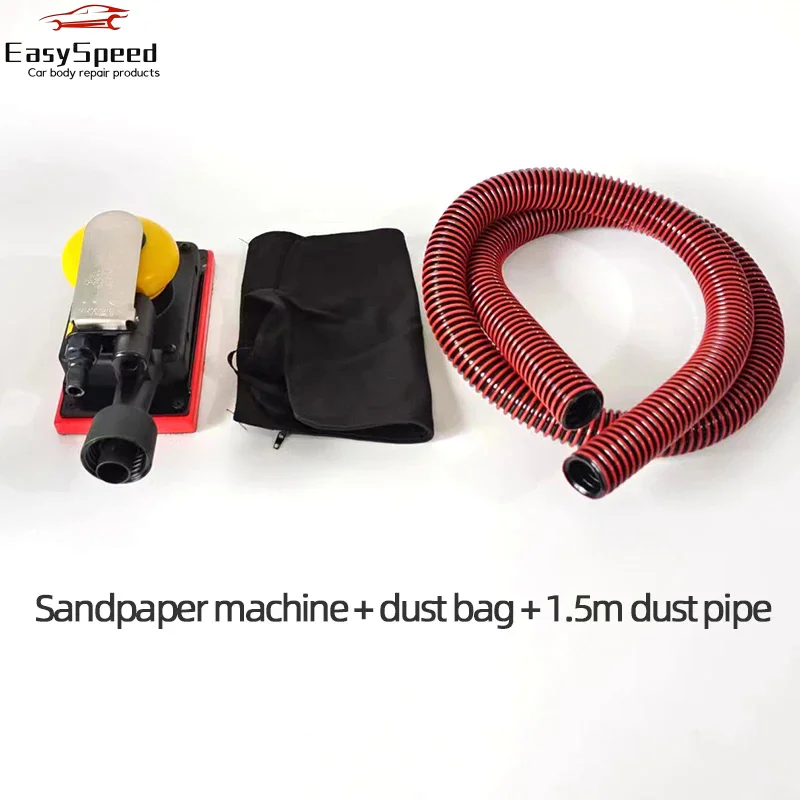93*175MM 4 4 Rectangular 8-Hole Pneumatic Grinding Aircraft Center Vacuum Car Putty Spray Paint Air Sandpaper Tool For FESTOOL