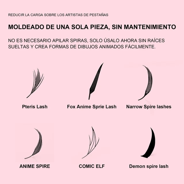 LAKANAKU Manga Spire Lash Clusters 5