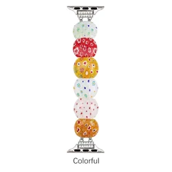 Elegant Crystal Elastic Band for Women - Stylish Watch Strap (Rainbow)