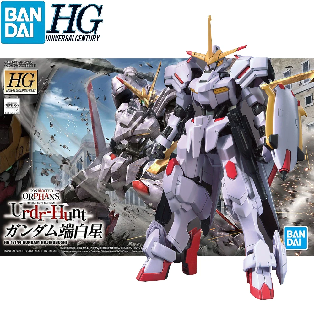 

In Stock BANDAI IRON-BLOODED ORPHANS HG 1/144 IBO 41 GUNDAM HAJIROBOSHI Assembly Models Ver. Anime Action Figures Collection Toy