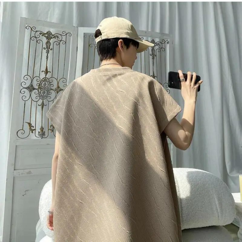 New Men Streetwear Korean Fashion Suits Tshirts Outfit Shorts 2 Piece Set Tracksuits Suit Alt Outfits Tracksuit Clothing XXXXXL 4