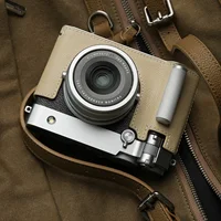 Mr.Stone for Fujifilm GFX100RF Camera case Protective Case Camera Bodysuit GFX100RF Camera Handmade Genuine Leather Camera bag