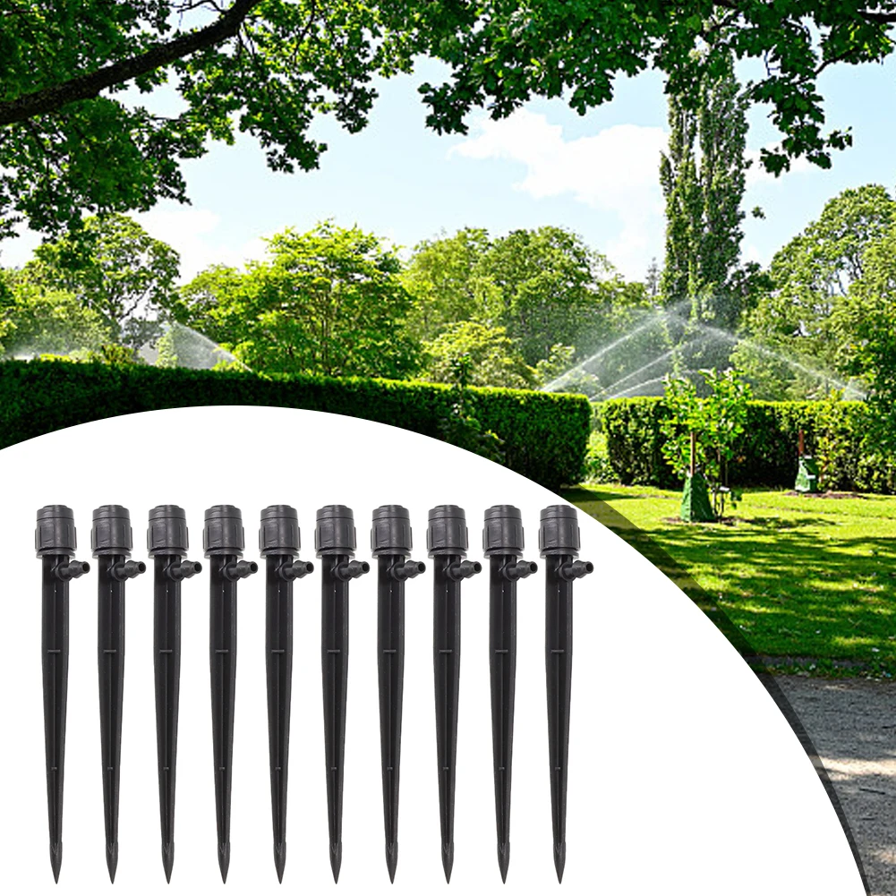 

Efficient Micro Garden Irrigation Dripper/Sprinkler on Stake – 360° Adjustable Water Flow for High Mountains 10 50 Pcs