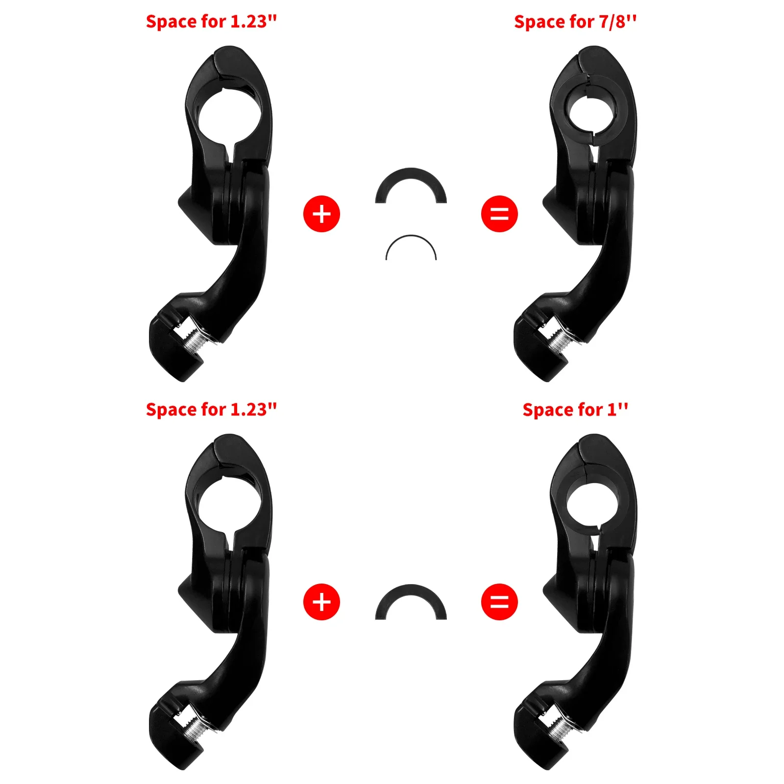 Motorcycle 32mm 1.25'' Highway Bar Footpegs Mount Clamp Angled Engine Guards For Harley Softail Dyna Touring Sportster XL 883 48