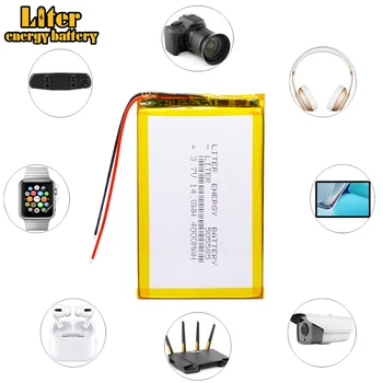 Batteria ricaricabile ai polimeri di litio agli ioni di litio da 14,8 Wh 3,7 V, 4000 mAH, 505585 per prodotti digitali