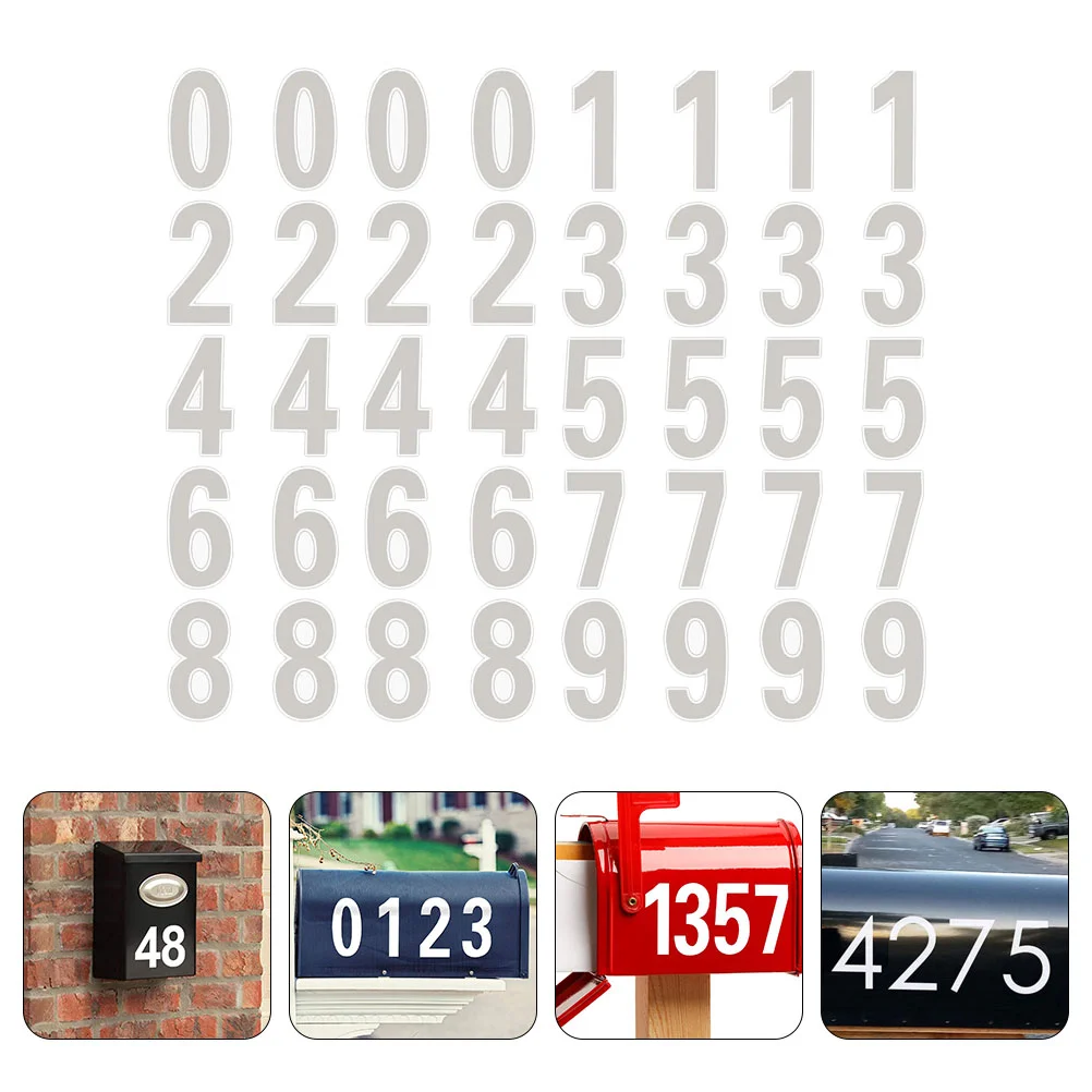 

Reflective Mailbox Numbers Car Emblems Self Adhesive Mailbox Numbers Decals