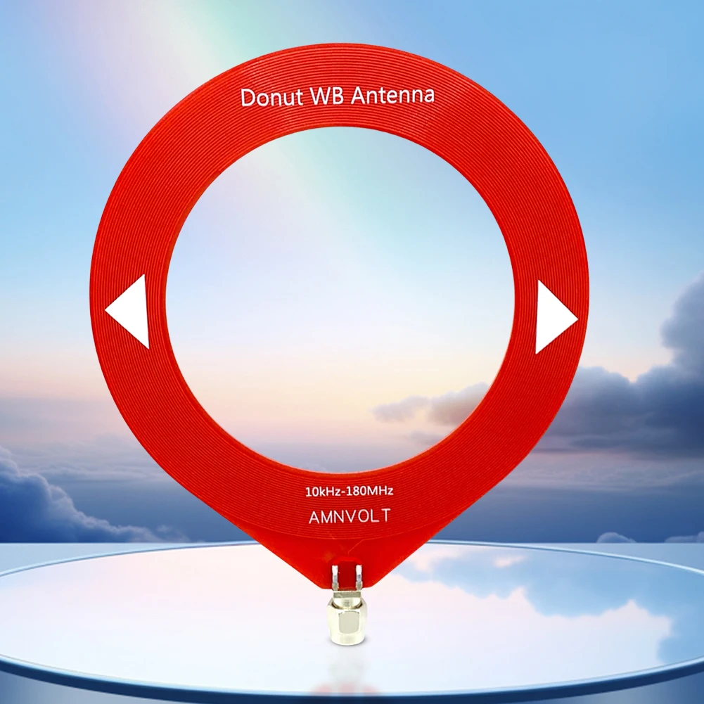 10khz-180mhz Donut MW/SW Antenna Medium Wave Shortwave Antenna for All Models of Radios Walkie Talkies SDR