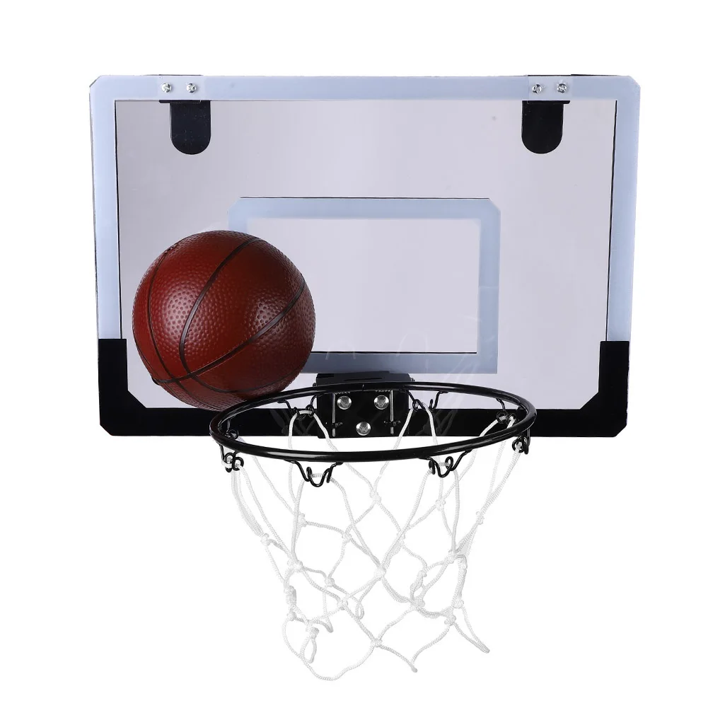 Kids Basketball Kit Basketball Backboard Indoor System Backboard Hoop Kit Door Wall Mounted Kids Set