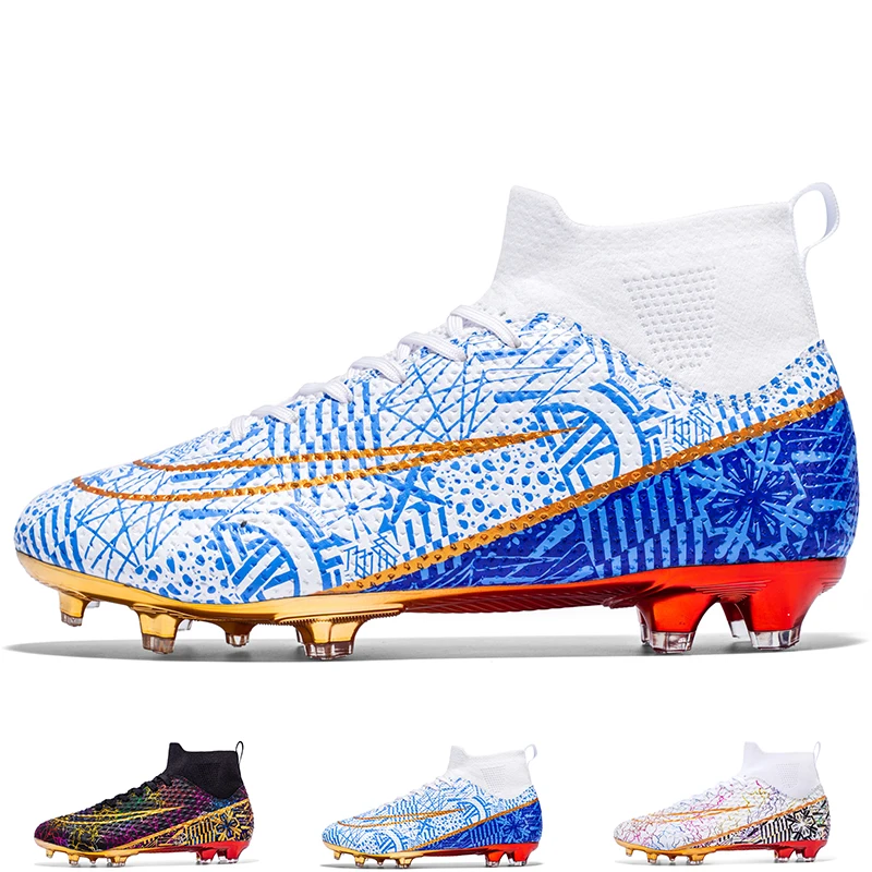 Soccer Shoes Society Original Football Boots Indoor Soccer Boots High Ankle Non Slip Children's Football Shoes Sports Shoes
