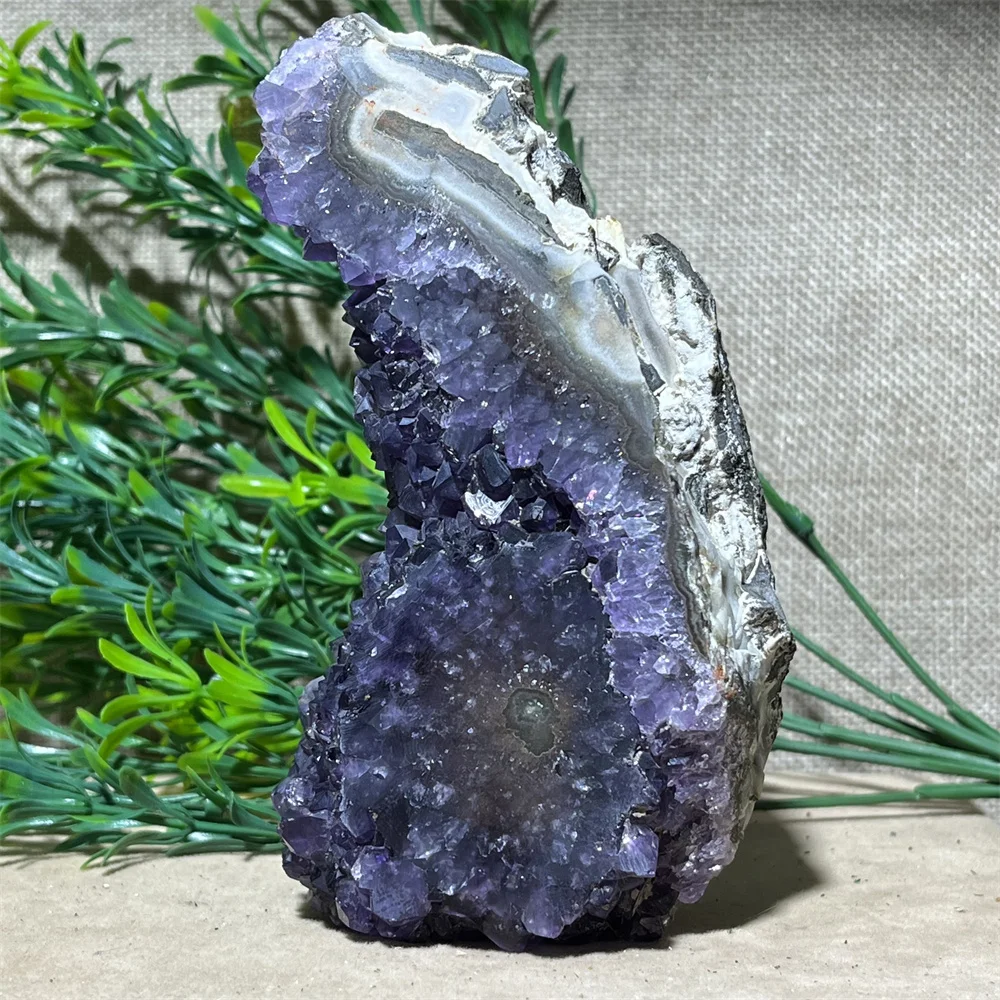 天然水晶の原石 クリスタル アメジスト ジオード 天然アメジスト