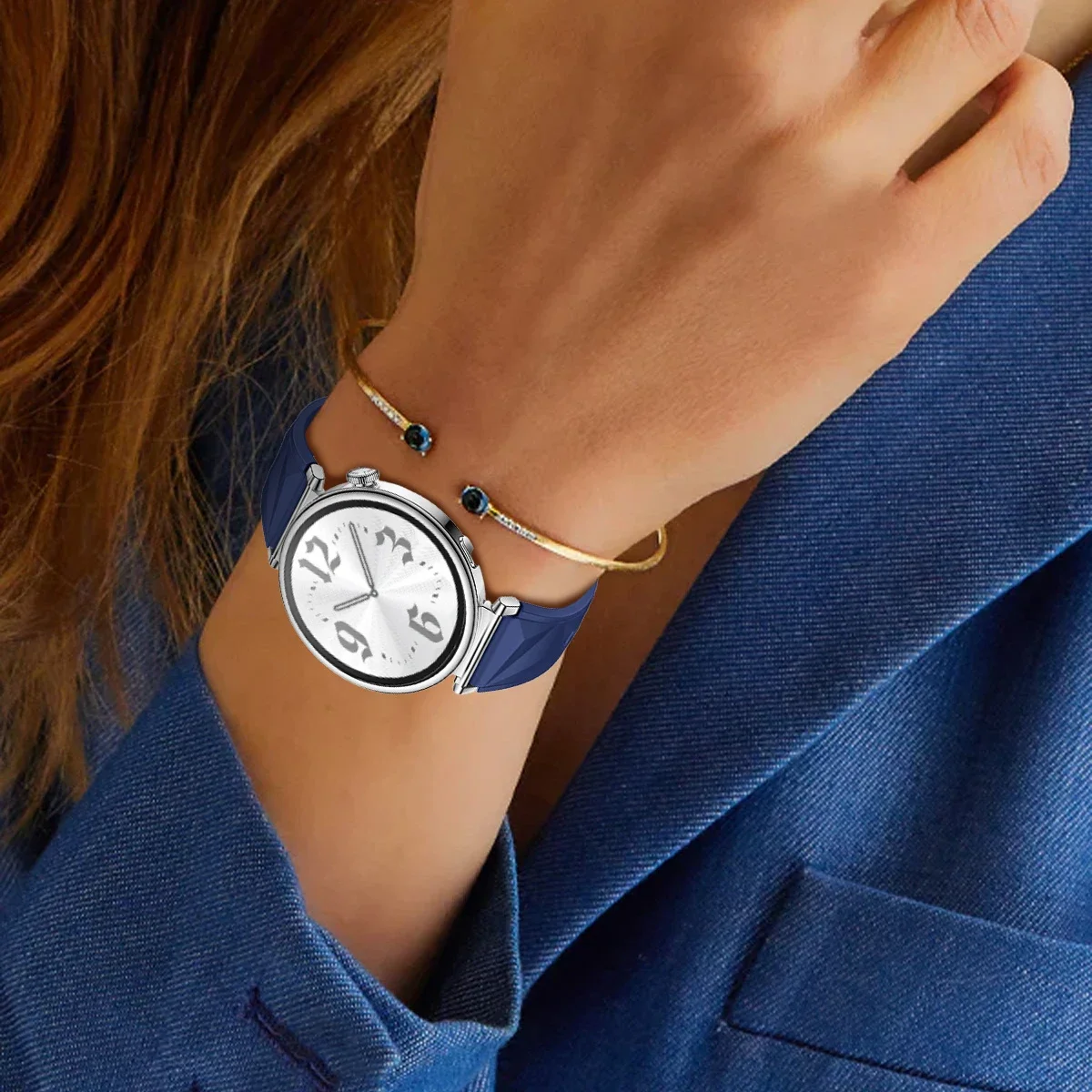 Crystal Patterned Silicone Strap - Official Color Bracelet