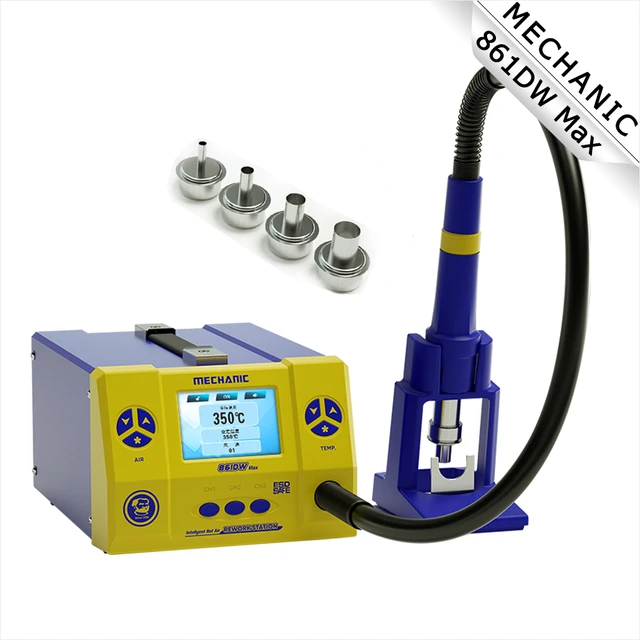 Soldering Hot Air Gun MECHANIC 861DW Max for Phone Motherboard PCB Welding  Desoldering Station HD LCD Twin Turbo Repair Tool - AliExpress