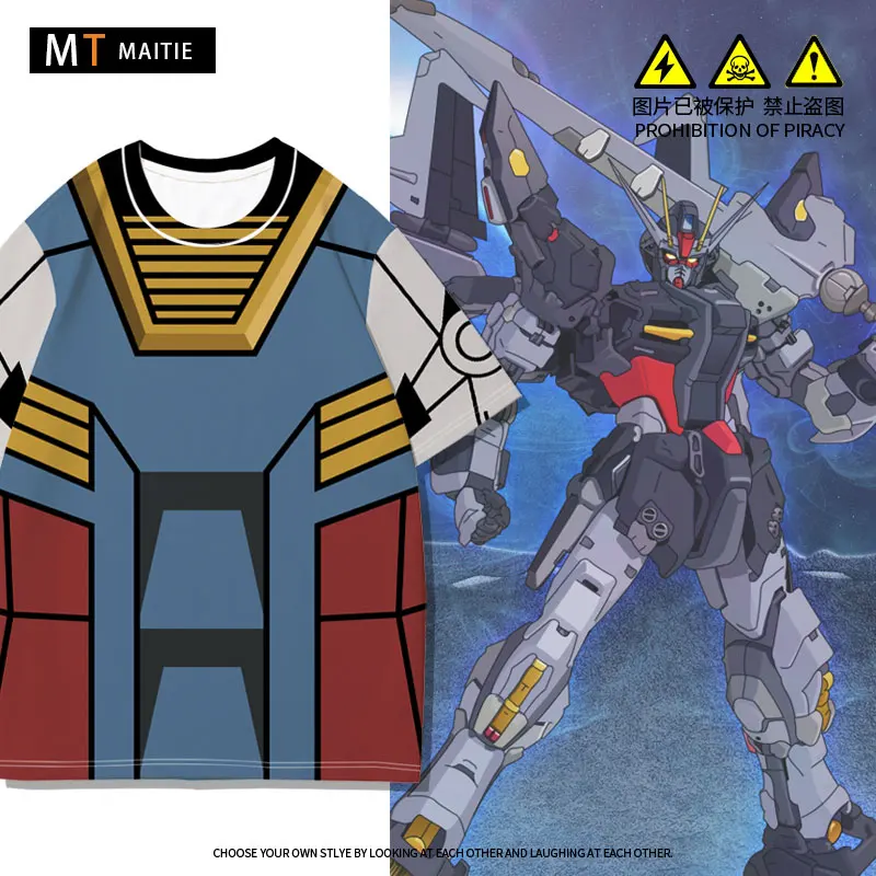 MOBILESUITGUNDAMCLOTHESCHILDRENSSUMMERSHORTSLEEVEDTSHIRTBOY