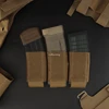 Tactical Airsoft AR15 FC Vest Accessories Triple 5.56 Magazine Pouch Hunting Vest Front Flap Hook Loop Mag Bag Built-In Clip 3