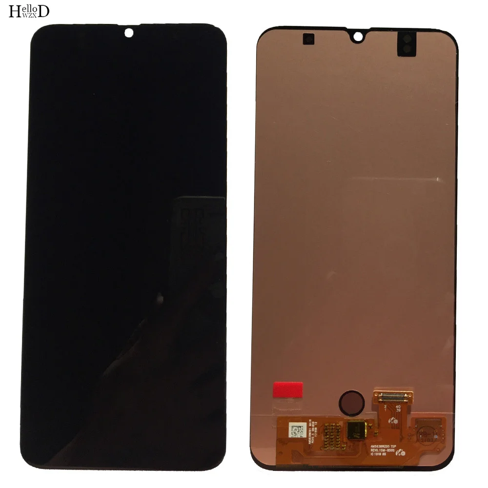 Display Lcd Oled Per Samsung Galaxy A50 A50S Display Lcd Touch Screen Digitizer Panel Assembly Sensor Mobile Frame