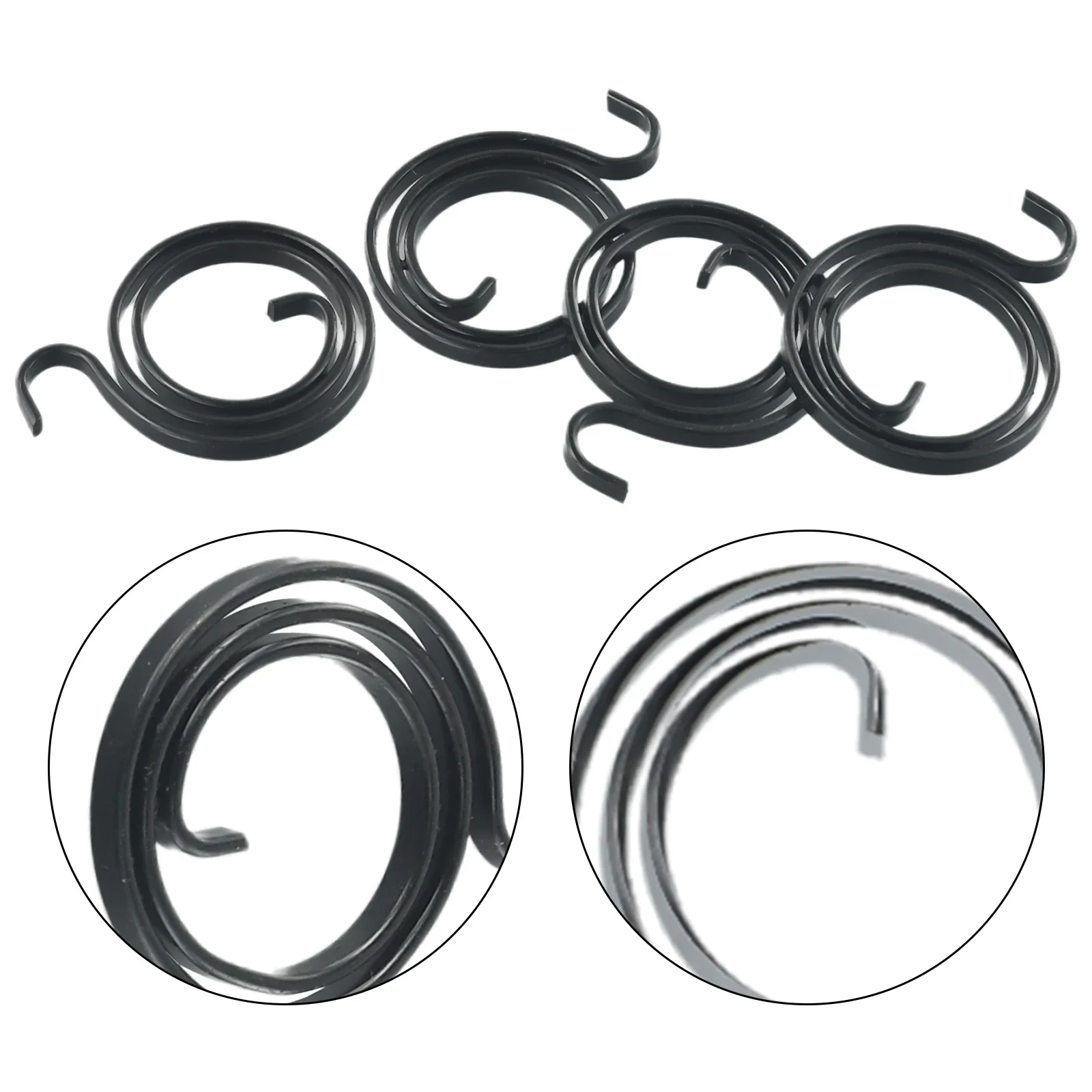 10pcs Door Handle Springs Lower Hook Flat Lever Latch Inter Coil Replaceable Door Handle 28mm Household Hardware Springs