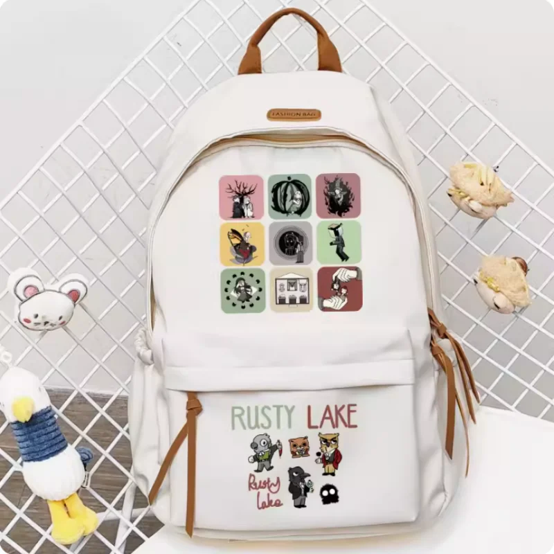 Anime Rusty Lake Cartoon Bag Women Man Fashion Leisure Teenagers Student Backpack Handbag B759